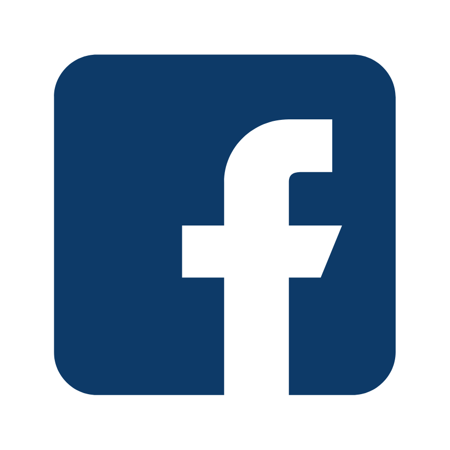 Facebook icon in dark blue